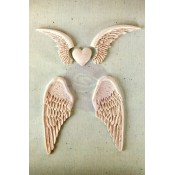 Shabby Chic Resin Treasures Angel Wings